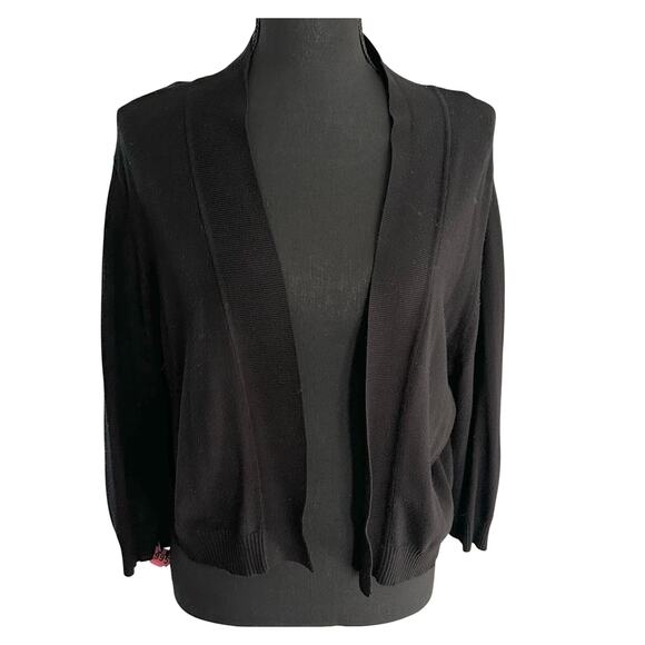 RSVP -Black Open Cardigan- XL - Picture 2 of 9